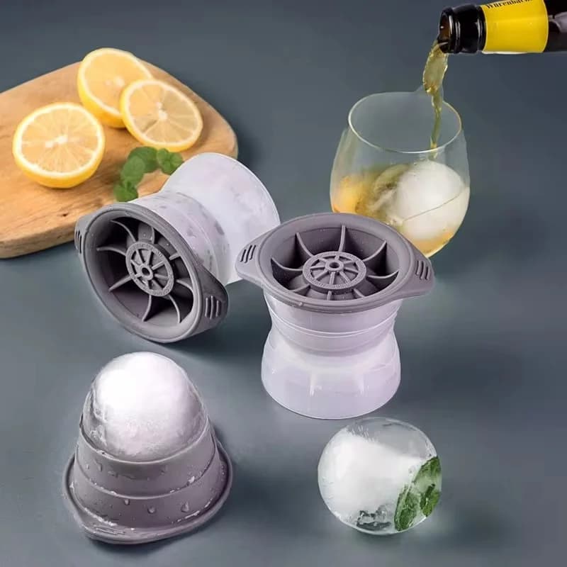 2 darabos gömb alakú jégkorong forma